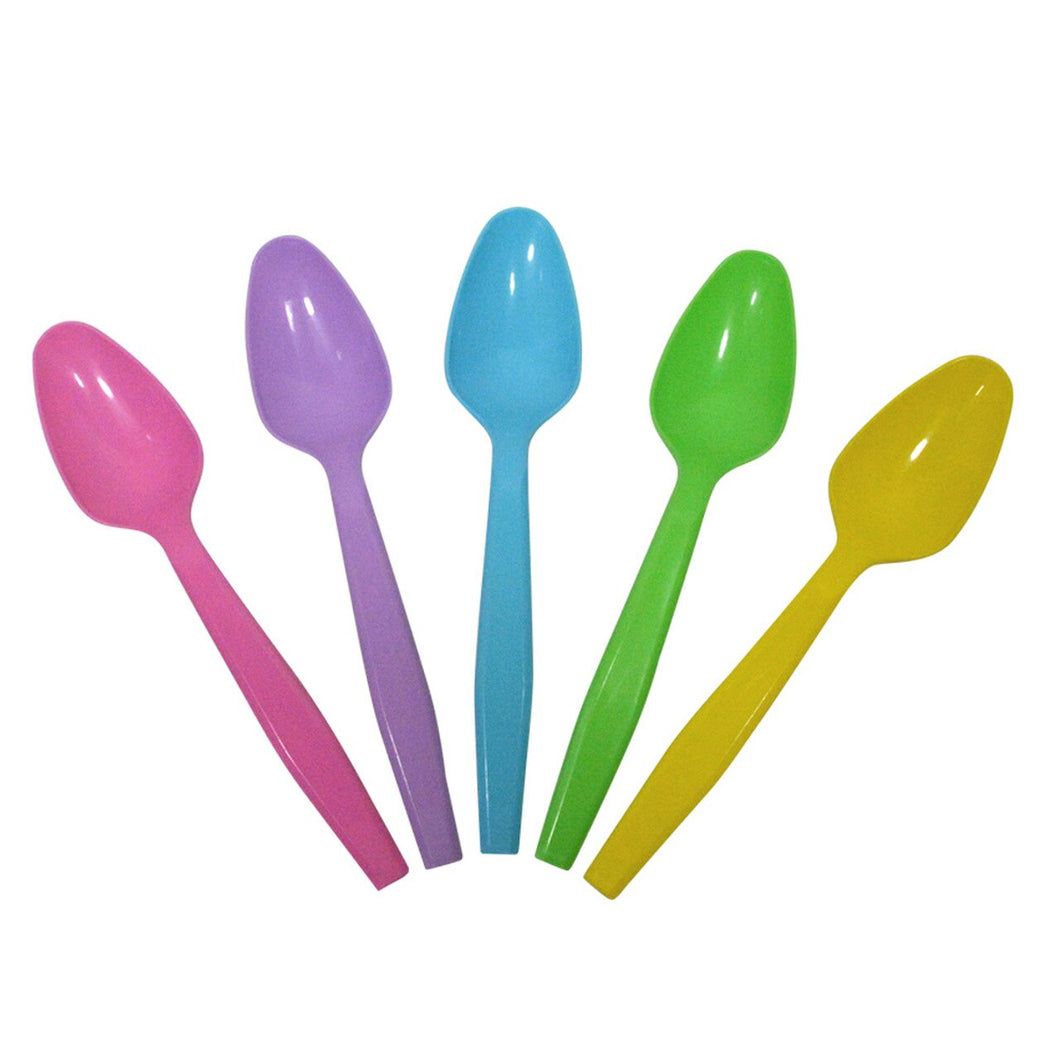 Rainbow Mix Color Frozen Yogurt Spoons 1000ct