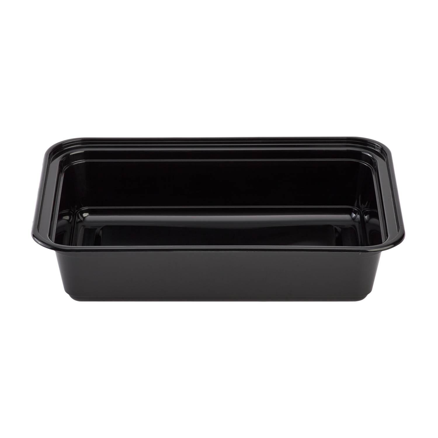Wholesale 38oz PP Plastic Microwavable Rectangular Food Containers & Lids Black - 150 ct