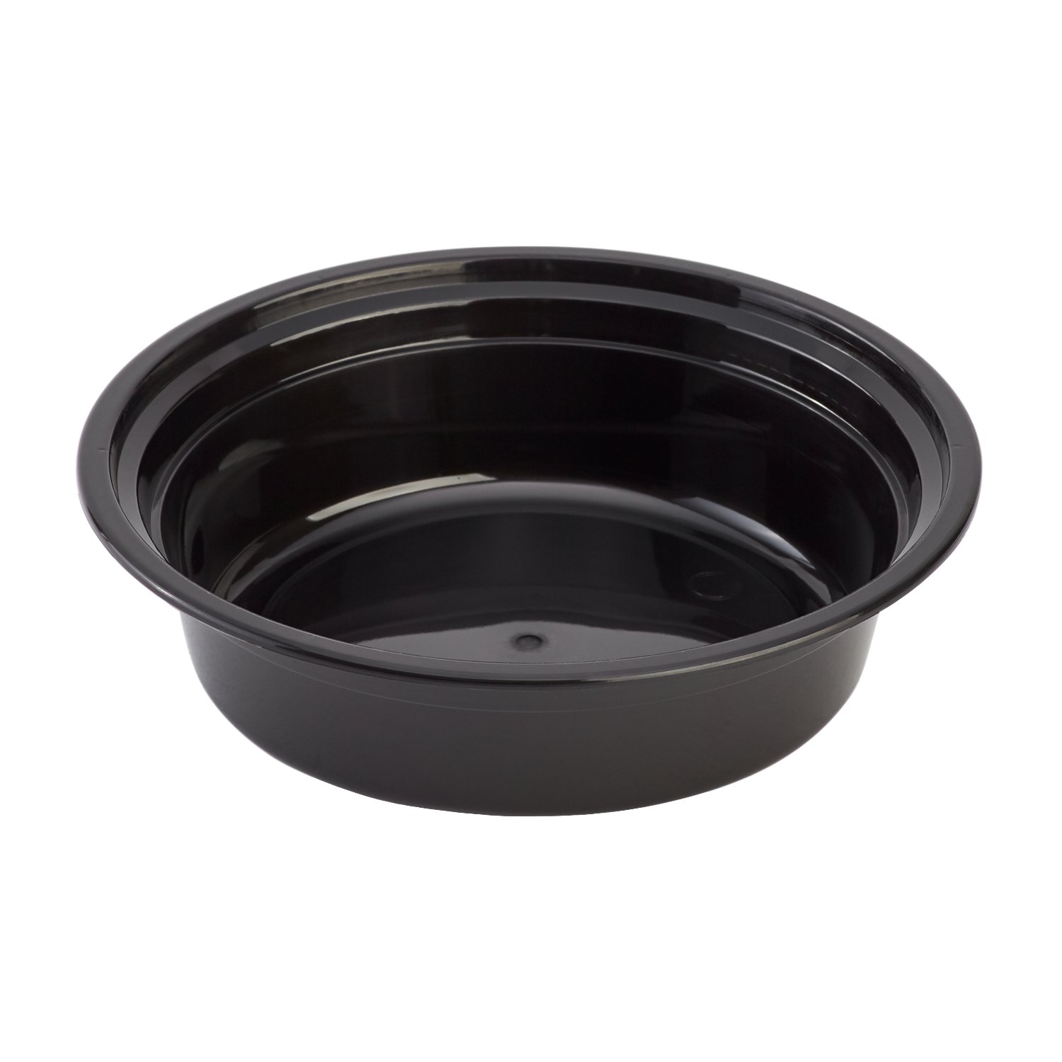 Wholesale 16oz PP Plastic Microwavable Round Food Containers & Lids Black - 150 ct