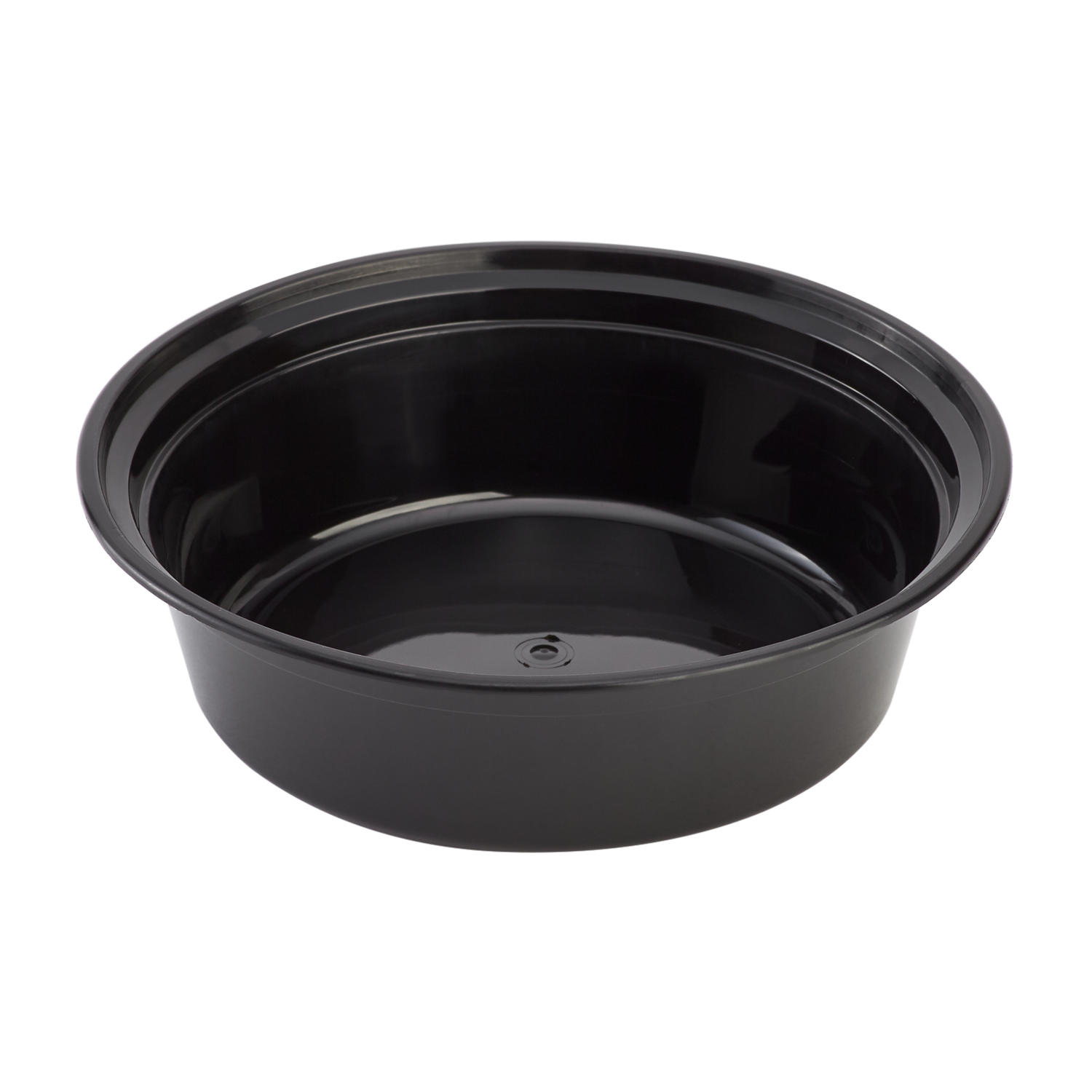 Wholesale 32oz PP Plastic Microwavable Round Food Containers & Lids Black - 150 ct