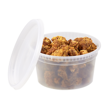 Load image into Gallery viewer, Wholesale 12oz PP Plastic Injection Molded Deli Containers with Lids - 240 ct
