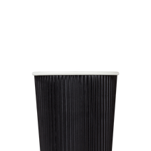Load image into Gallery viewer, Wholesale 20oz Ripple Paper Hot Cups - Black (90mm) - 500 ct
