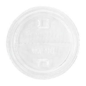 Wholesale Plastic Dome Lids - Half Moon Flip Lids (98mm) - 1,000 ct