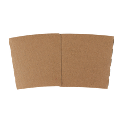 Wholesale 10-24oz Kraft Cup Sleeves for Hot Cups - 500 pcs