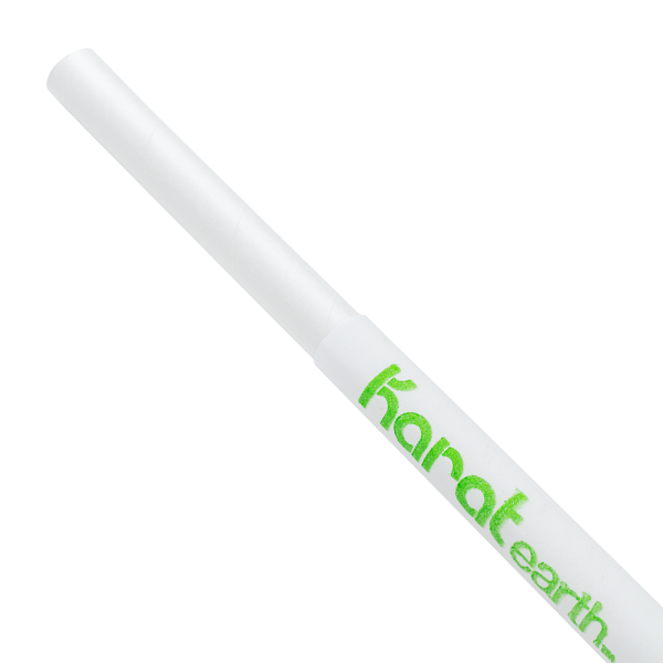 Wholesale 10.25" Eco-Friendly Giant Paper Straw (7mm) Wrapped - White - 1,200 ct