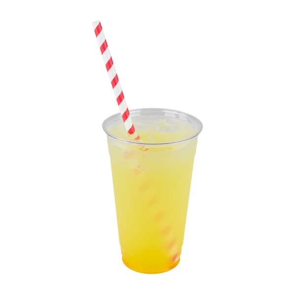 Wholesale 10.25" Eco-Friendly Giant Paper Spiral Straws (7mm) Wrapped - Red & White - 1,200 ct