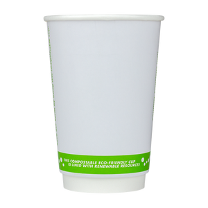 Wholesale 16 oz Eco-Friendly Insulated Paper Hot Cups - One Cup, One Earth - 90mm - 500 ct