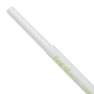 Wholesale 7.75" Giant Paper Straw 7mm Wrapped White 2,000 ct