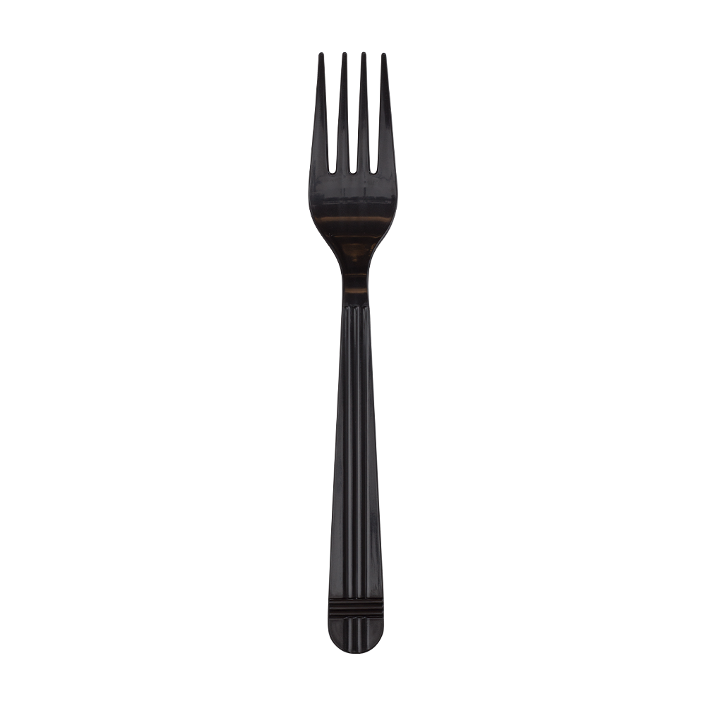 Wholesale PP Plastic Premium Extra Heavy Weight Forks Black - 1,000 ct