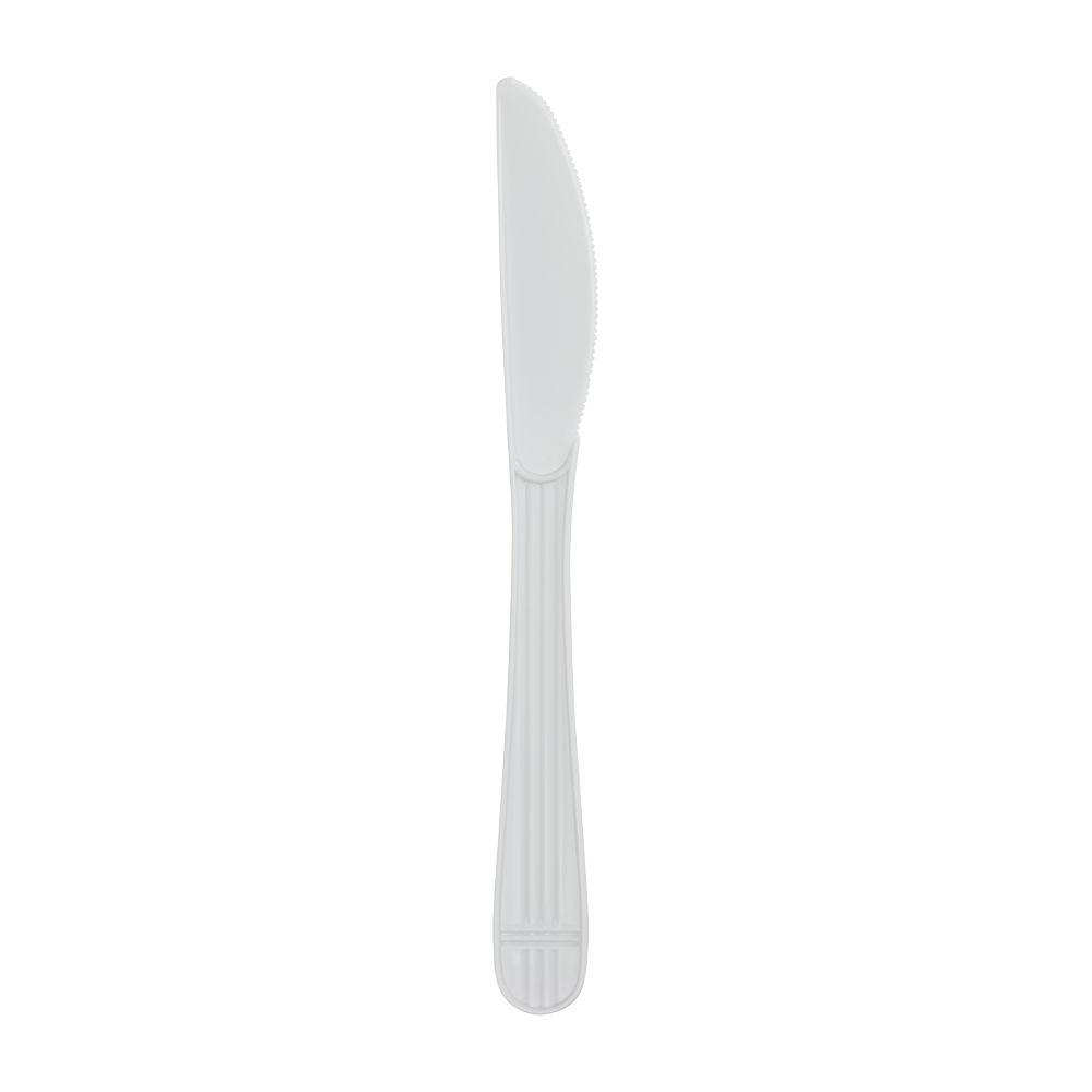 Wholesale PP Plastic Premium Extra Heavy Weight Knives White - 1,000 ct