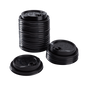 Wholesale 10-24oz Enclosure Lids - Black (90mm) - 1,000 ct