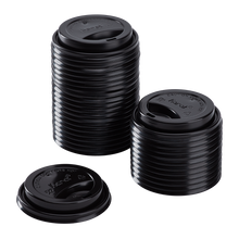Load image into Gallery viewer, Wholesale 10-24 oz Sipper Dome Lid - Black (90mm) - 1,000 ct
