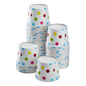 Wholesale  12 oz Multicolor Polka Dot Ice Cream Paper Cups - 1000ct