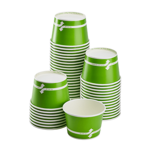Wholesale 16 oz Green Ice Cream Paper Cups (112mm) - 1,000 ct