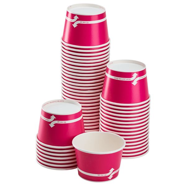 Wholesale 20 oz Pink Ice Cream Paper Cups (127mm) - 600 ct