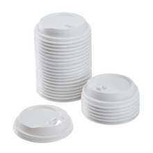 Load image into Gallery viewer, Wholesale 10-24oz Enclosure Lids - White (90mm) - 1,000 ct
