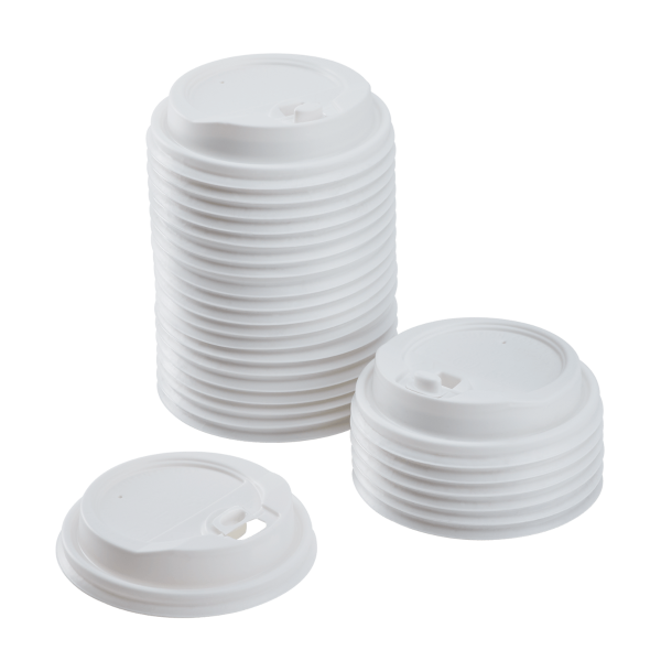 Wholesale 10-24oz Enclosure Lids - White (90mm) - 1,000 ct