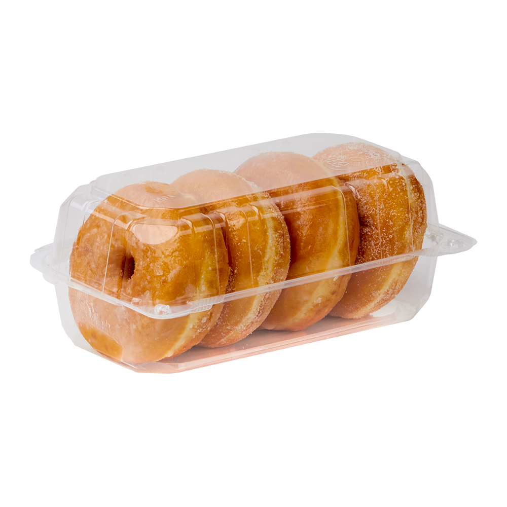 Wholesale 9''x5'' PLA Hinged Container - 250 ct