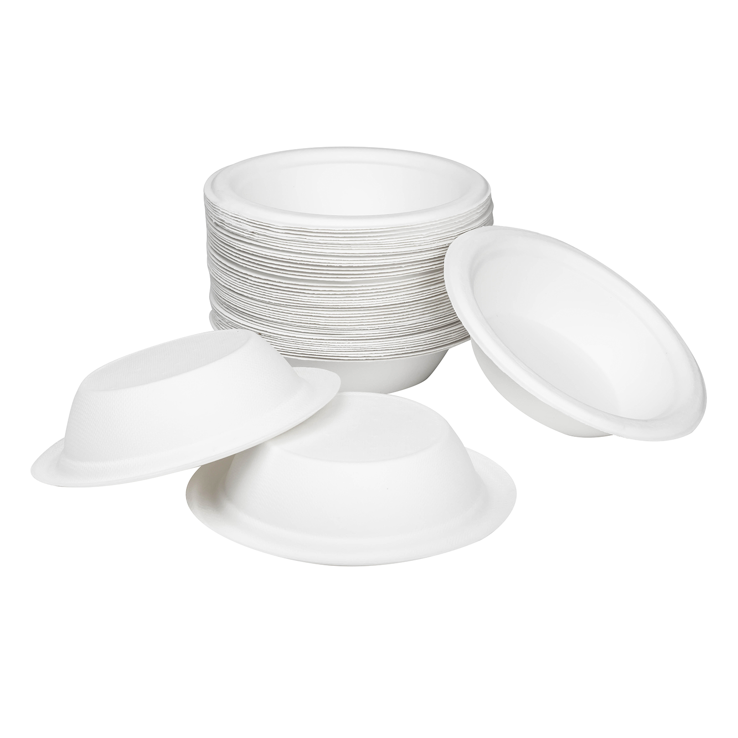Wholesale 12oz Compostable Bagasse Bowls - 1,000 ct