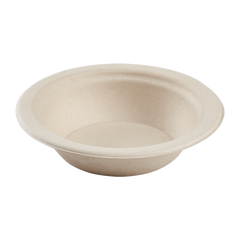 Wholesale 12 oz 350ml Bagasse Bowl, Round, Natural - 1,000 ct