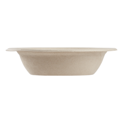 Wholesale 12 oz 350ml Bagasse Bowl, Round, Natural - 1,000 ct