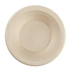 Wholesale 12 oz 350ml Bagasse Bowl, Round, Natural - 1,000 ct