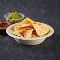 Wholesale 12 oz 350ml Bagasse Bowl, Round, Natural - 1,000 ct
