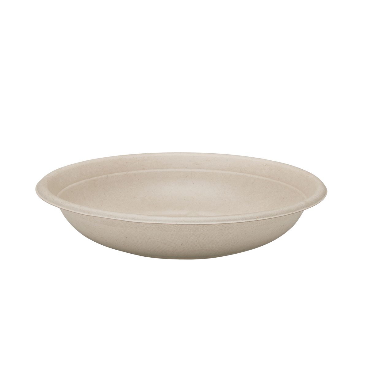 Wholesale 24oz Bagasse Bowl, Round, Natural - 500 ct