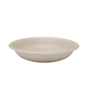 Wholesale 24oz Bagasse Bowl, Round, Natural - 500 ct