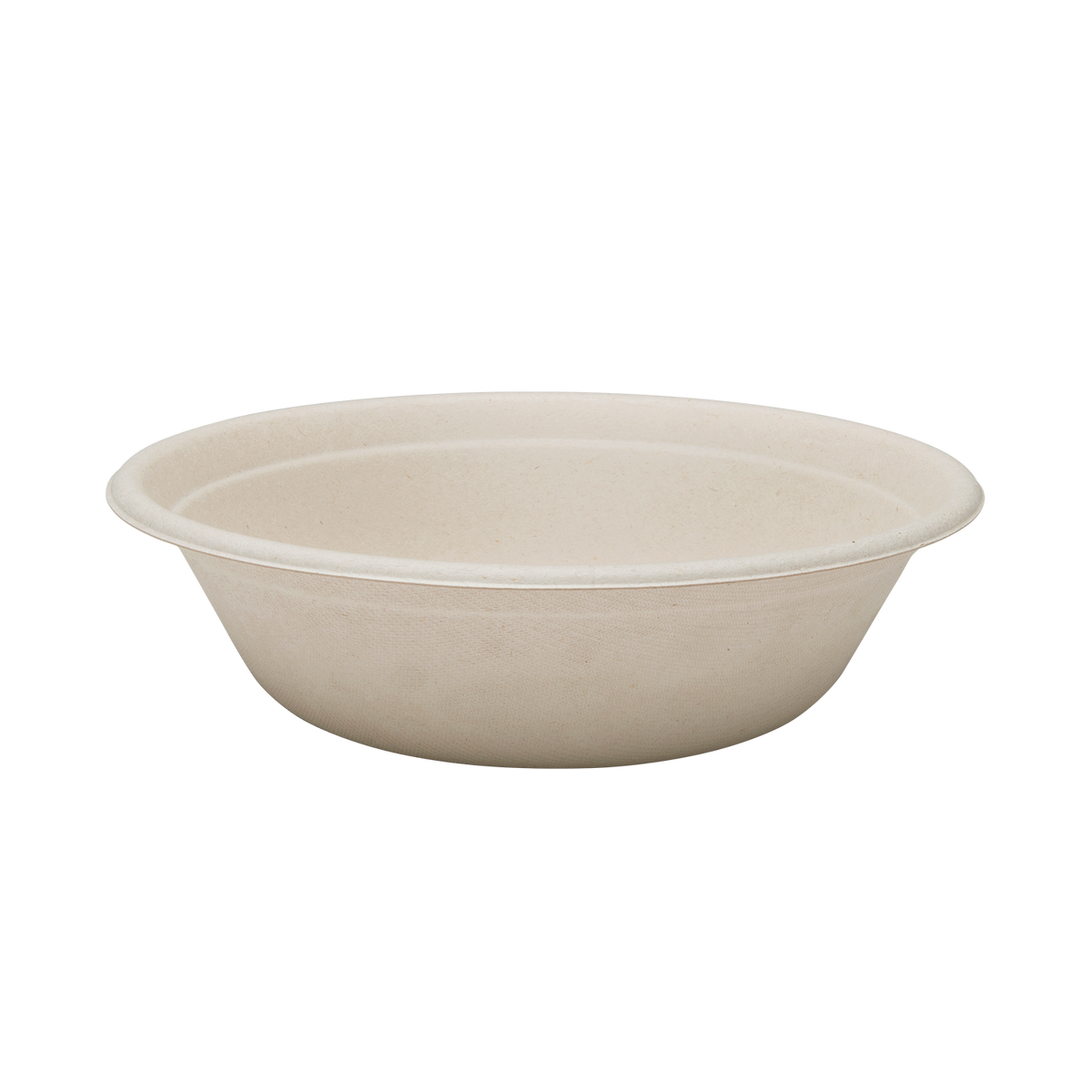 Wholesale 32oz Bagasse Bowl, Round, Natural - 500 ct