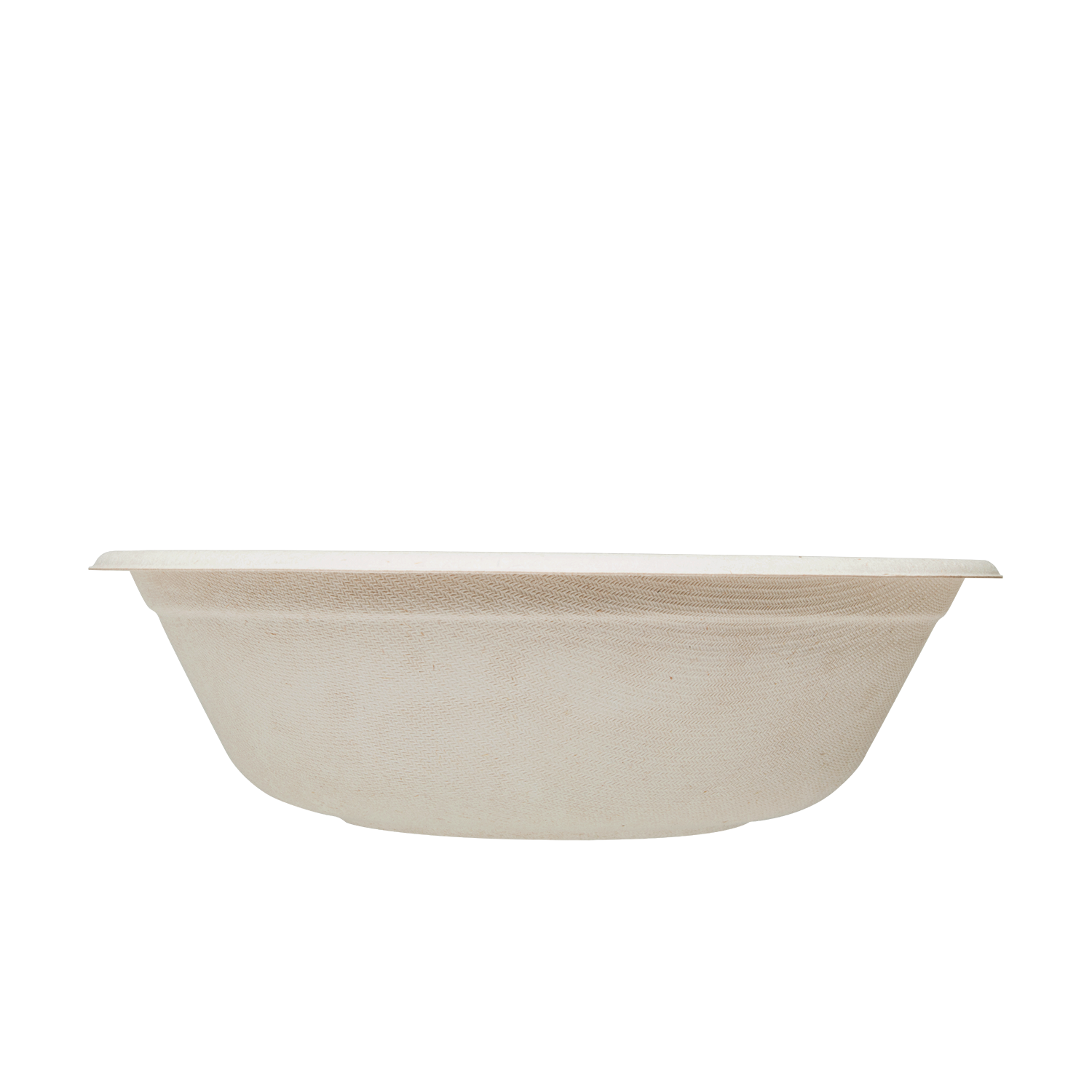 Wholesale 32oz Bagasse Bowl, Round, Natural - 500 ct