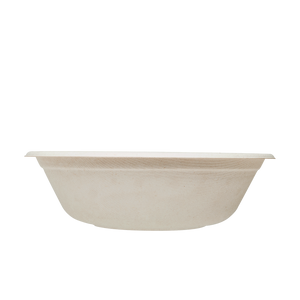 Wholesale 32oz Bagasse Bowl, Round, Natural - 500 ct