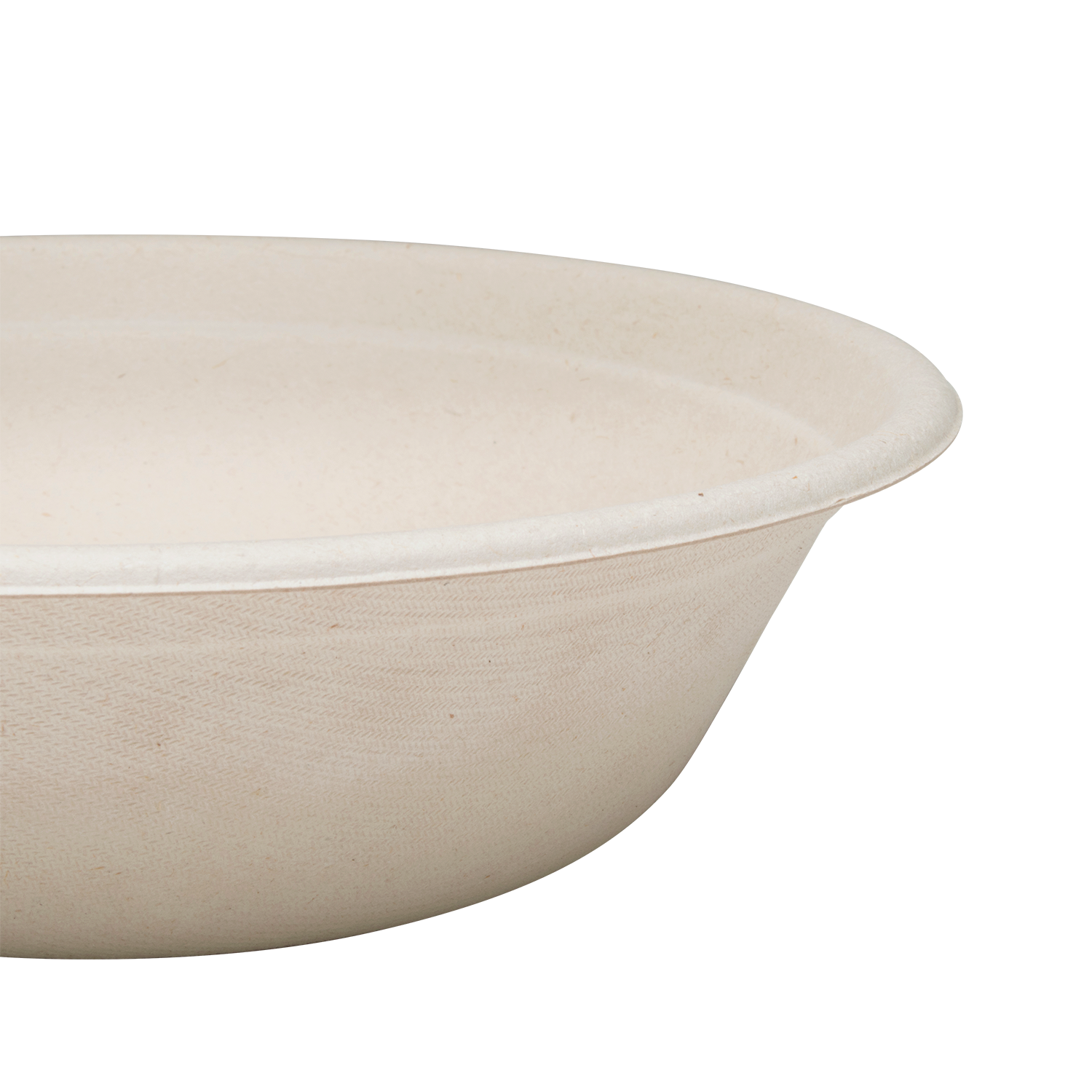 Wholesale 32oz Bagasse Bowl, Round, Natural - 500 ct
