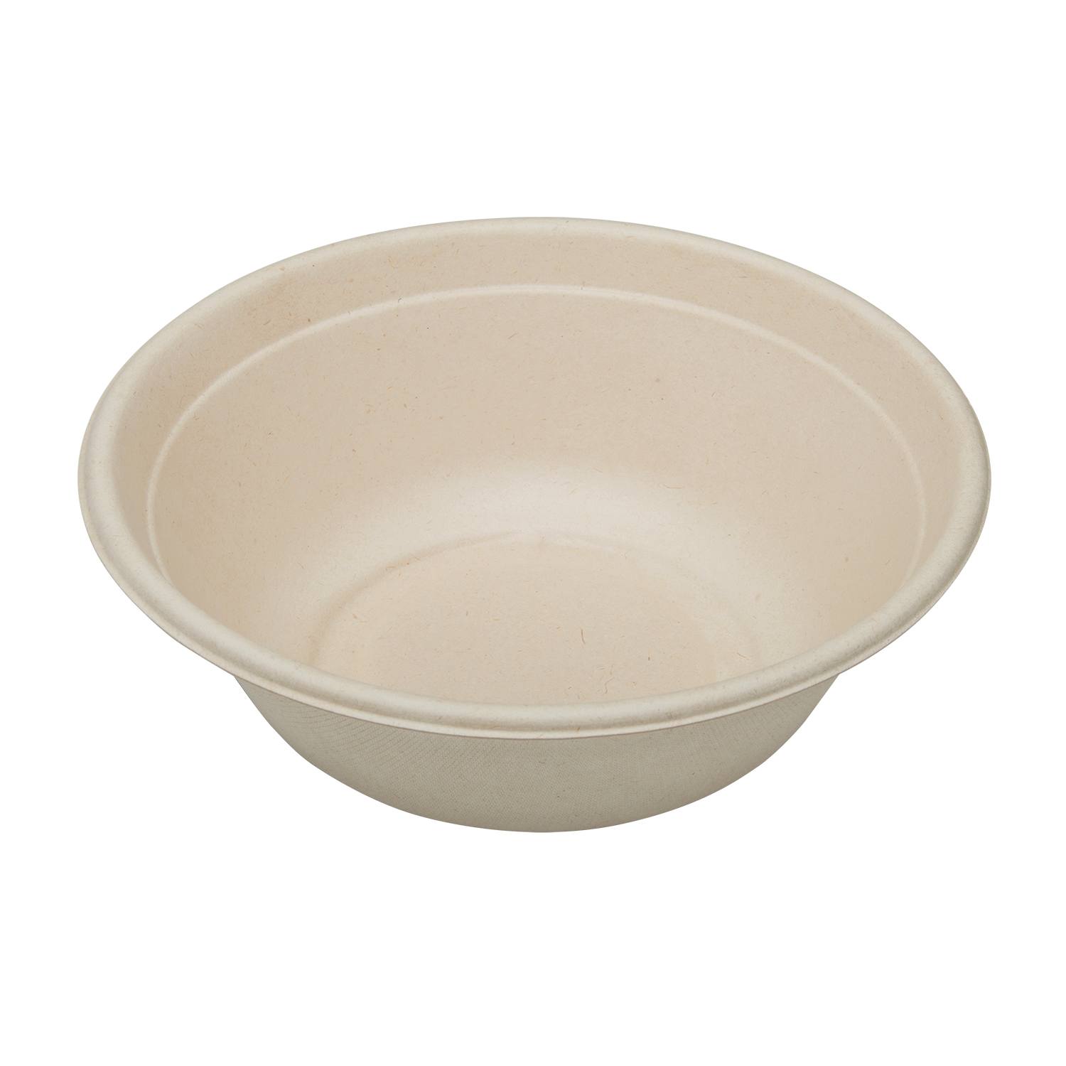 Wholesale 40oz Bagasse Bowl, Round, Natural - 500 ct