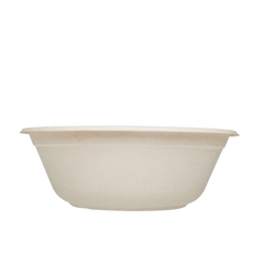 Wholesale 40oz Bagasse Bowl, Round, Natural - 500 ct