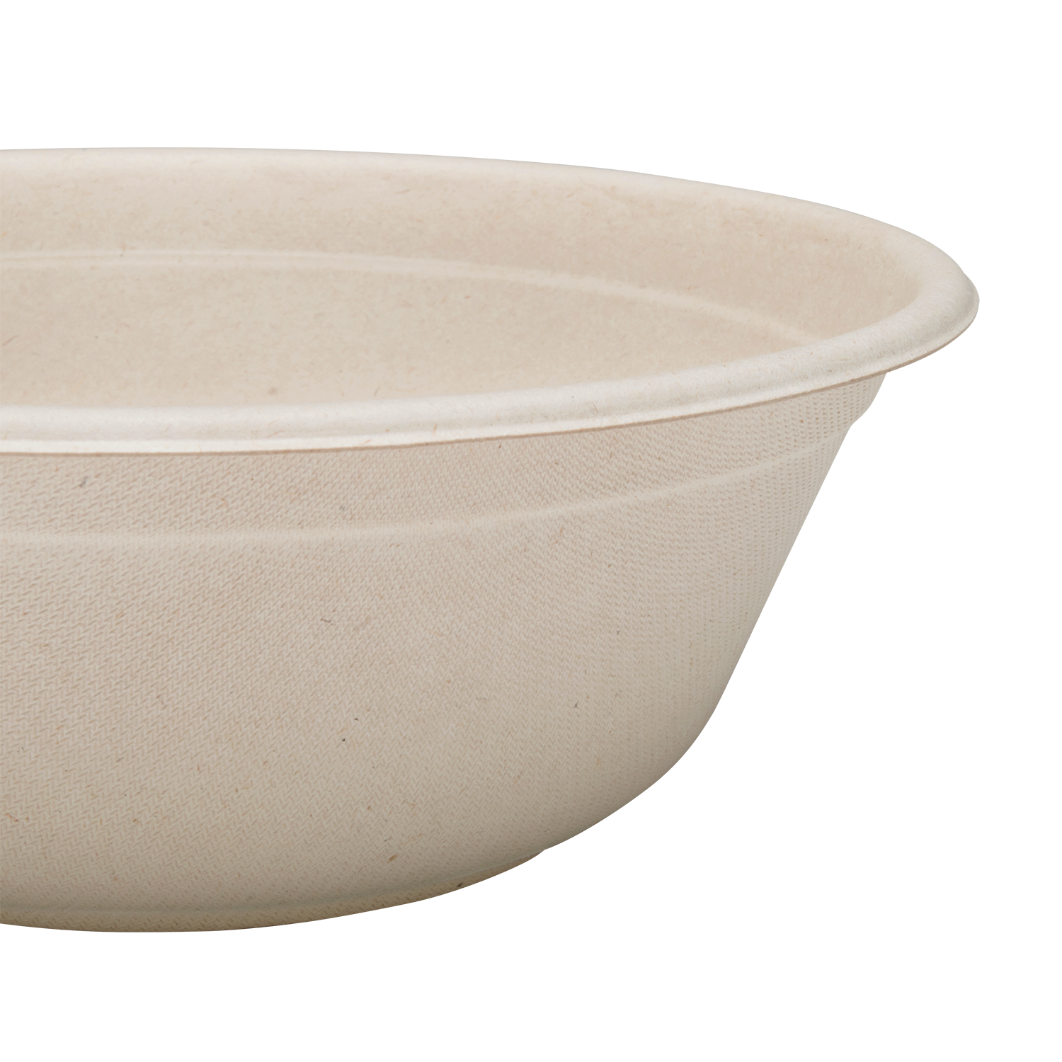 Wholesale 40oz Bagasse Bowl, Round, Natural - 500 ct