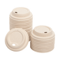 Wholesale Bagasse Sipper Dome Lid for 8 oz. Hot Cup - Natural - 500 ct