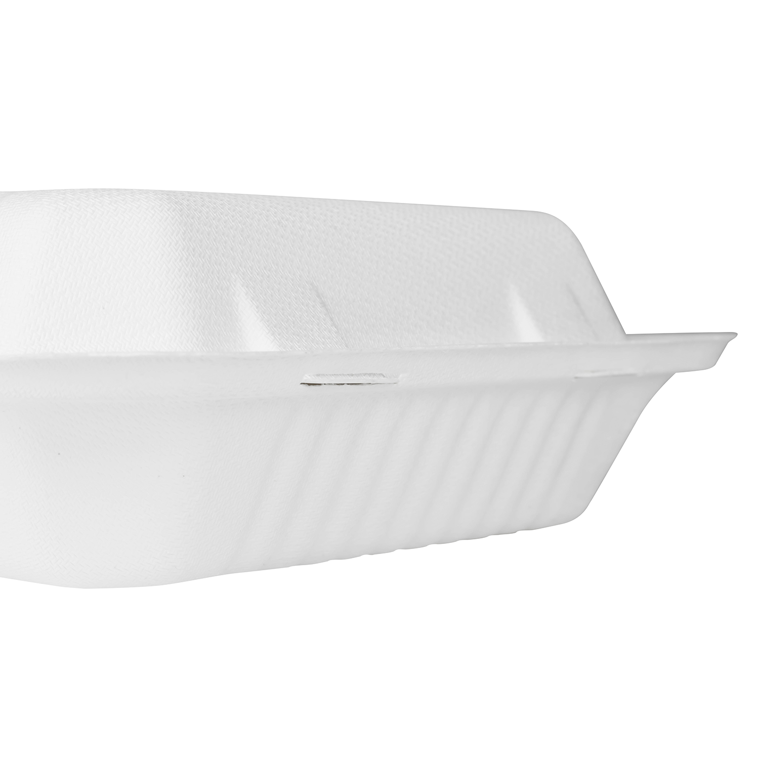 Wholesale 9"x9" Compostable Bagasse Hinged Container 3 Compartments - 200 ct
