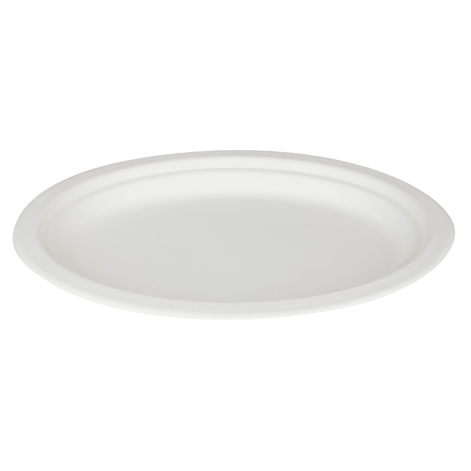 Wholesale 10''x8'' Compostable Bagasse Oval Plates - 500 ct