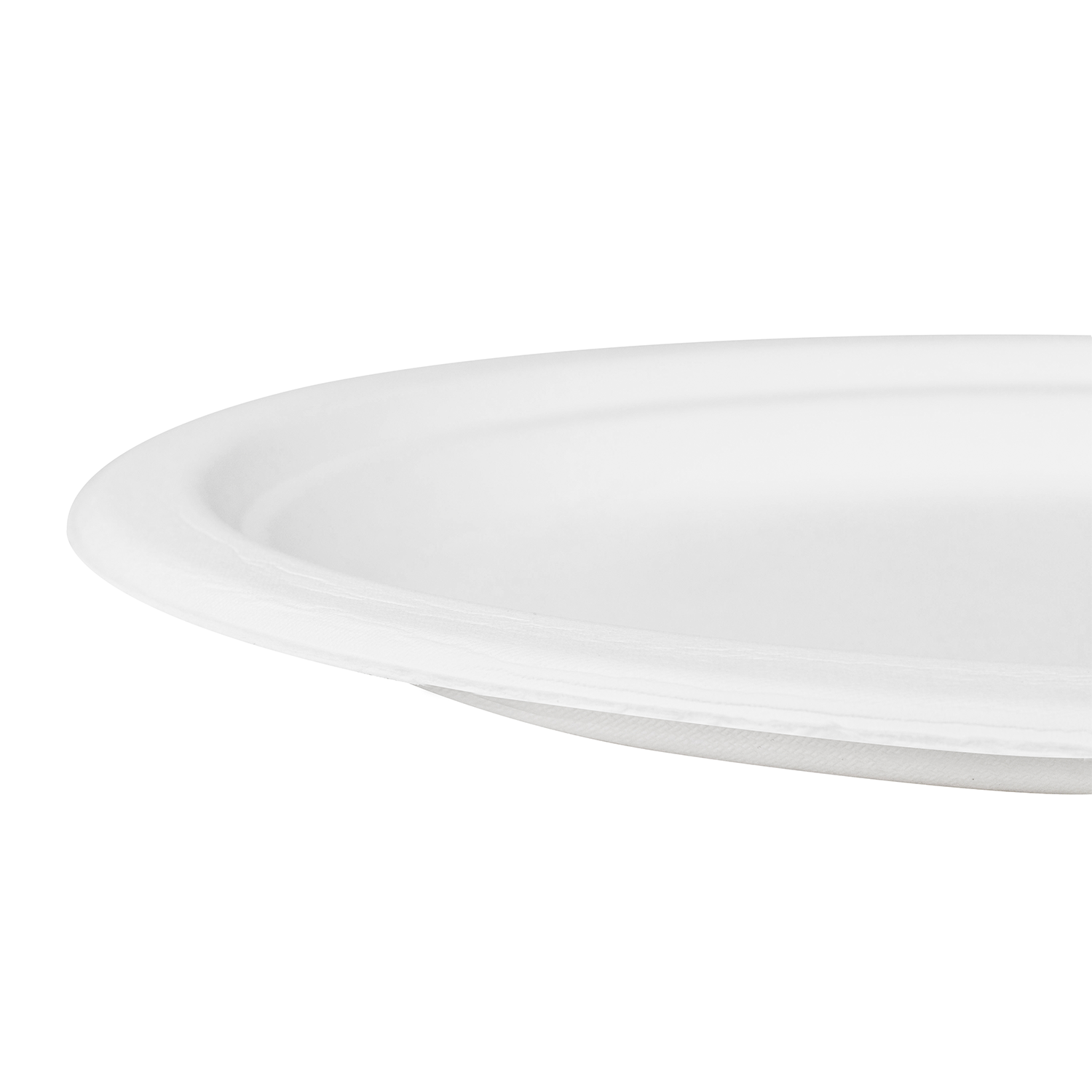 Wholesale 10''x8'' Compostable Bagasse Oval Plates - 500 ct