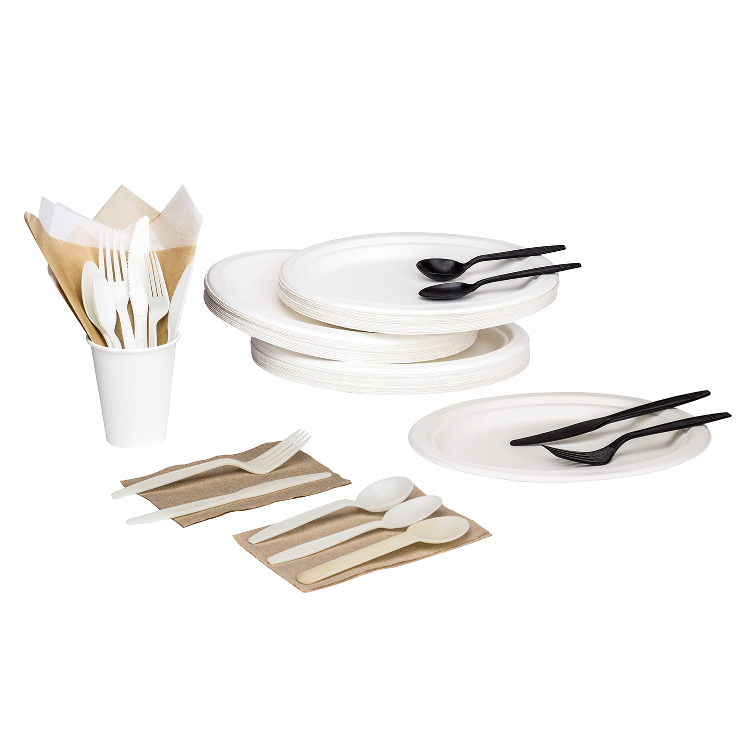 Wholesale 10''x8'' Compostable Bagasse Oval Plates - 500 ct