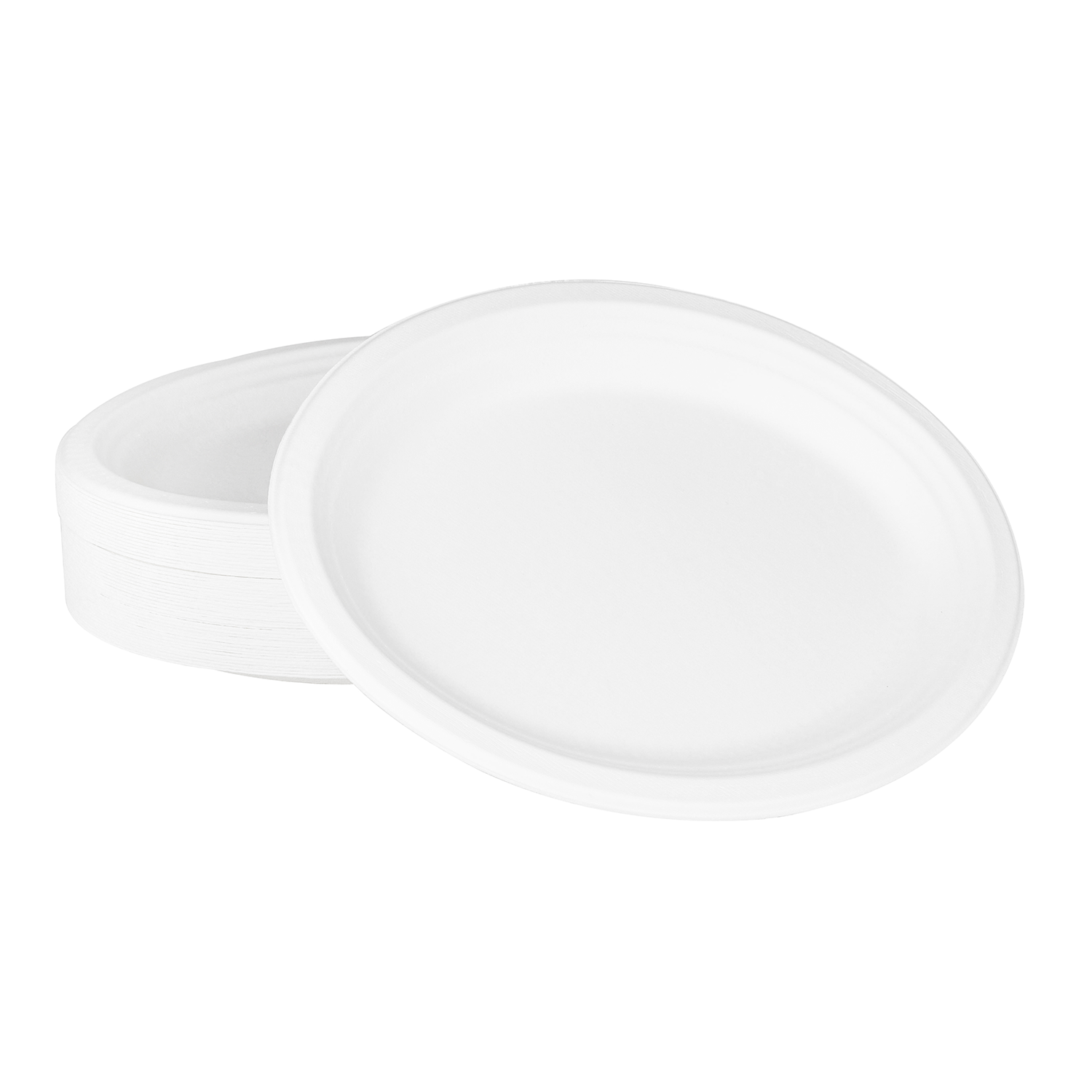 Wholesale 12.5''x10'' Compostable Bagasse Oval Plates - 500 ct