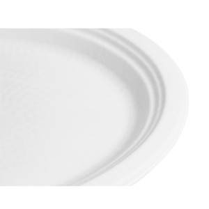 Wholesale 12.5''x10'' Compostable Bagasse Oval Plates - 500 ct