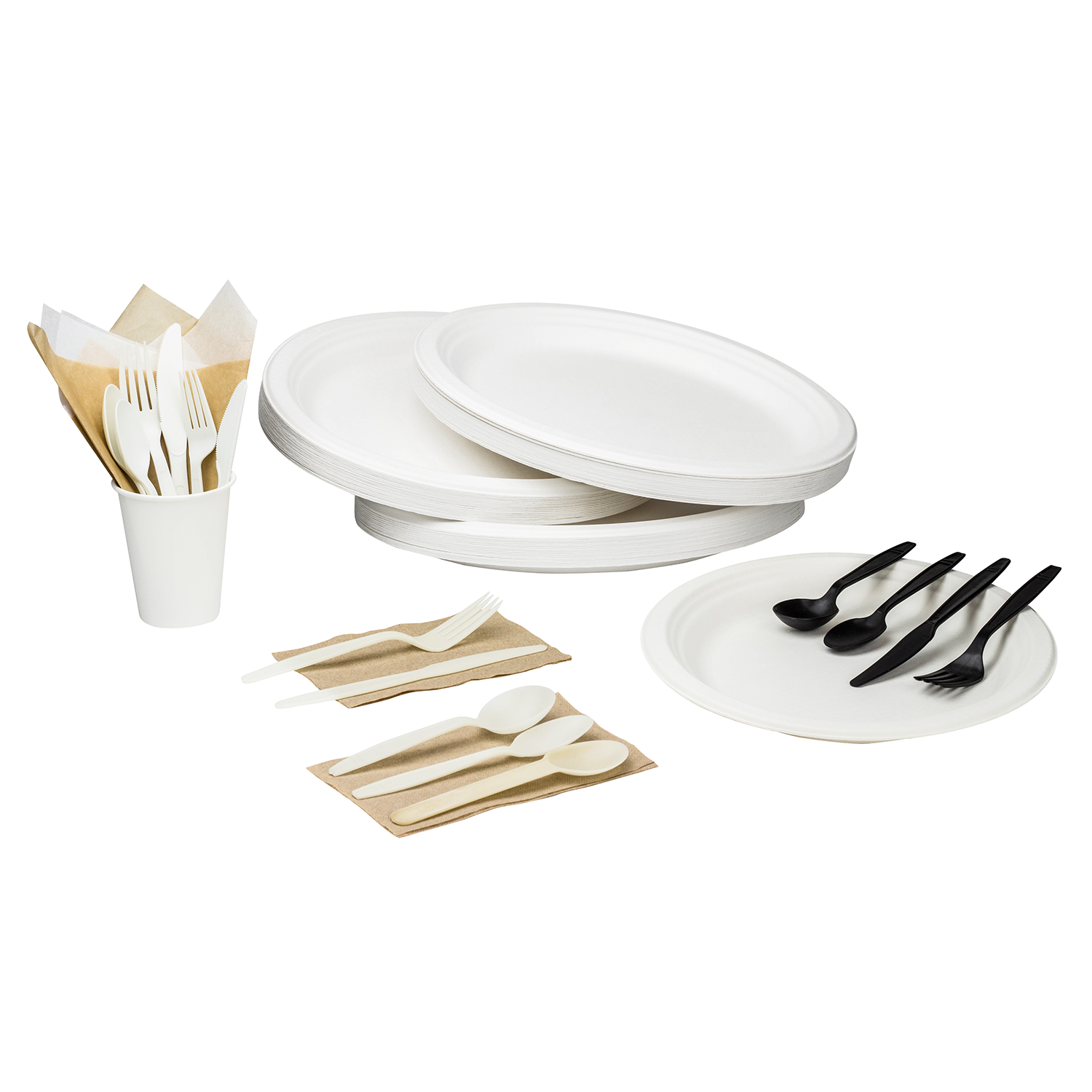 Wholesale 12.5''x10'' Compostable Bagasse Oval Plates - 500 ct