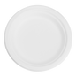 Wholesale 7'' Compostable Bagasse Round Plates - 1,000 ct