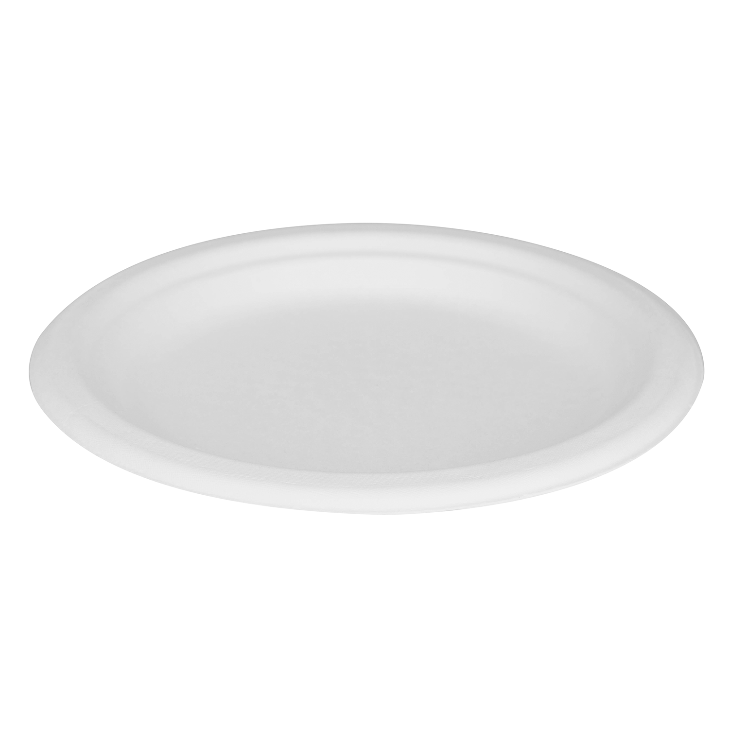 Wholesale 7'' Compostable Bagasse Round Plates - 1,000 ct