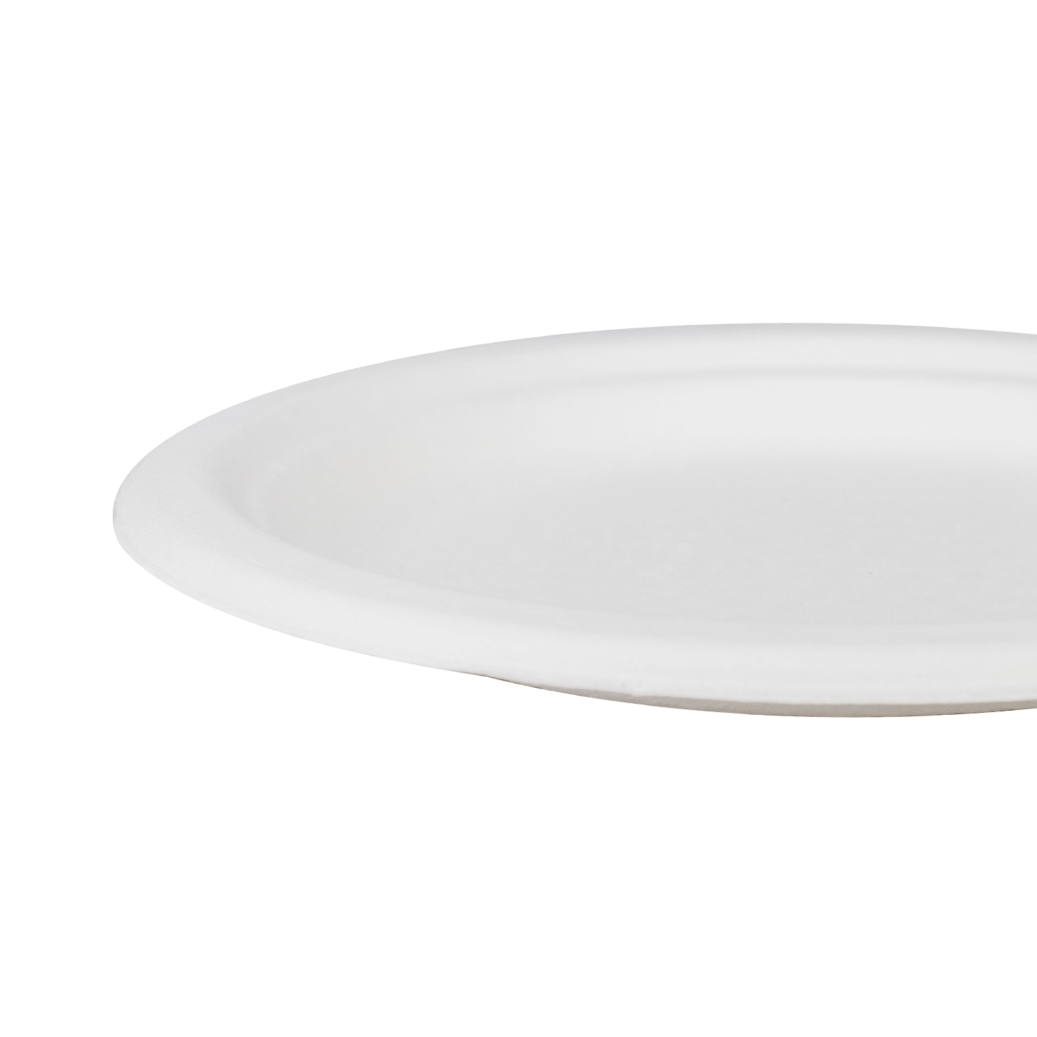 Wholesale 7'' Compostable Bagasse Round Plates - 1,000 ct