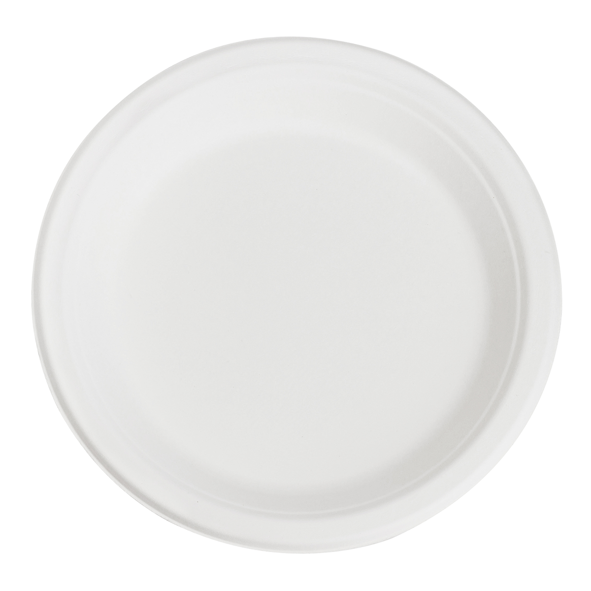Wholesale 9'' Compostable Bagasse Round Plates - 500 ct