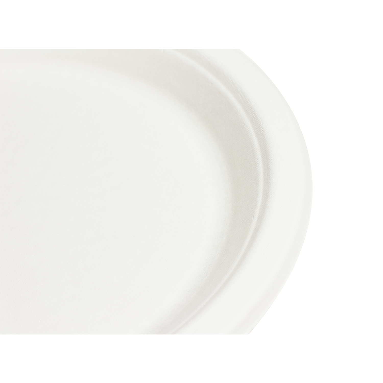Wholesale 9'' Compostable Bagasse Round Plates - 500 ct