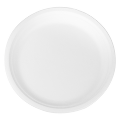 Wholesale 10'' Compostable Bagasse Round Plates - 500 ct